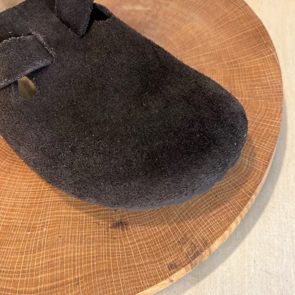 *Birkenstock | SINGLE RIGHT Boston Clogs in Brown Suede Size 40/9 Narrow - Picture 8 of 11